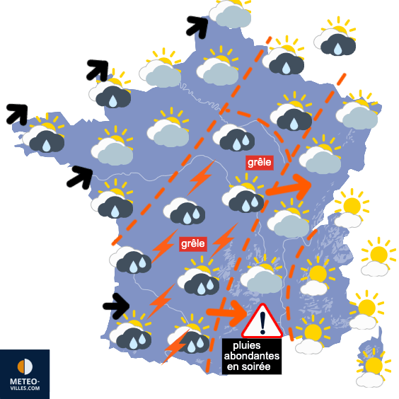 Carte de température France