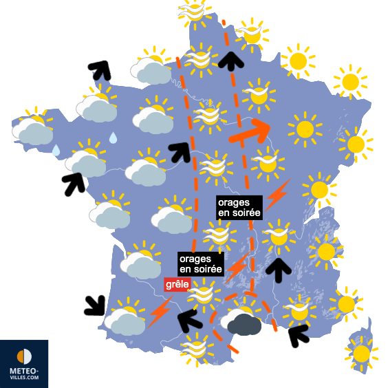 Carte de température France