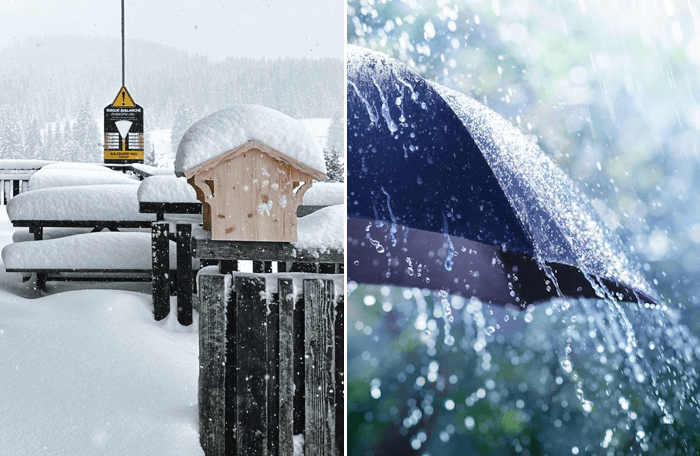 Pluies abondantes au sud-est et neige en montagne mercredi et jeudi