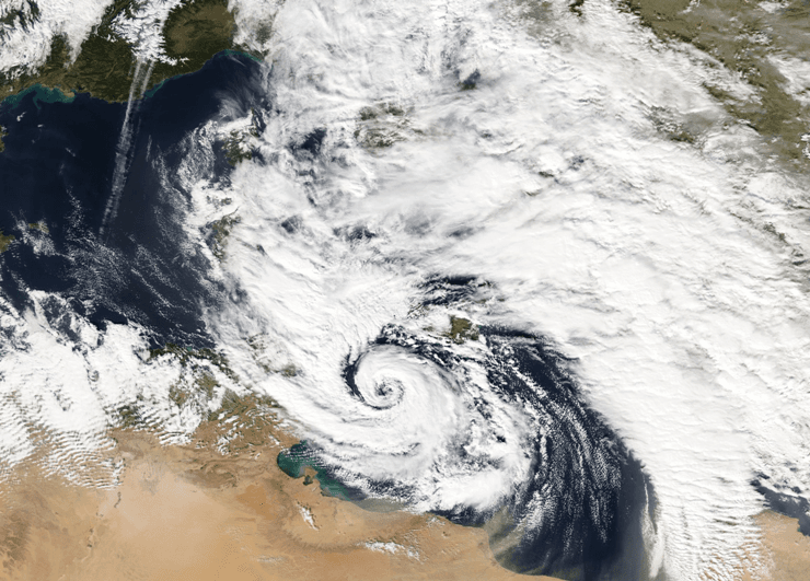 Image d'illustration pour Une tempête tropicale en Méditerranée ?