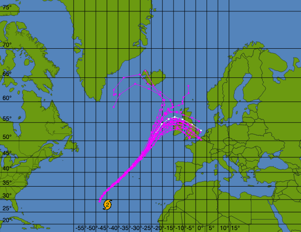 Image d'illustration pour Lorenzo, le cyclone des Açores à l'approche de l'Europe