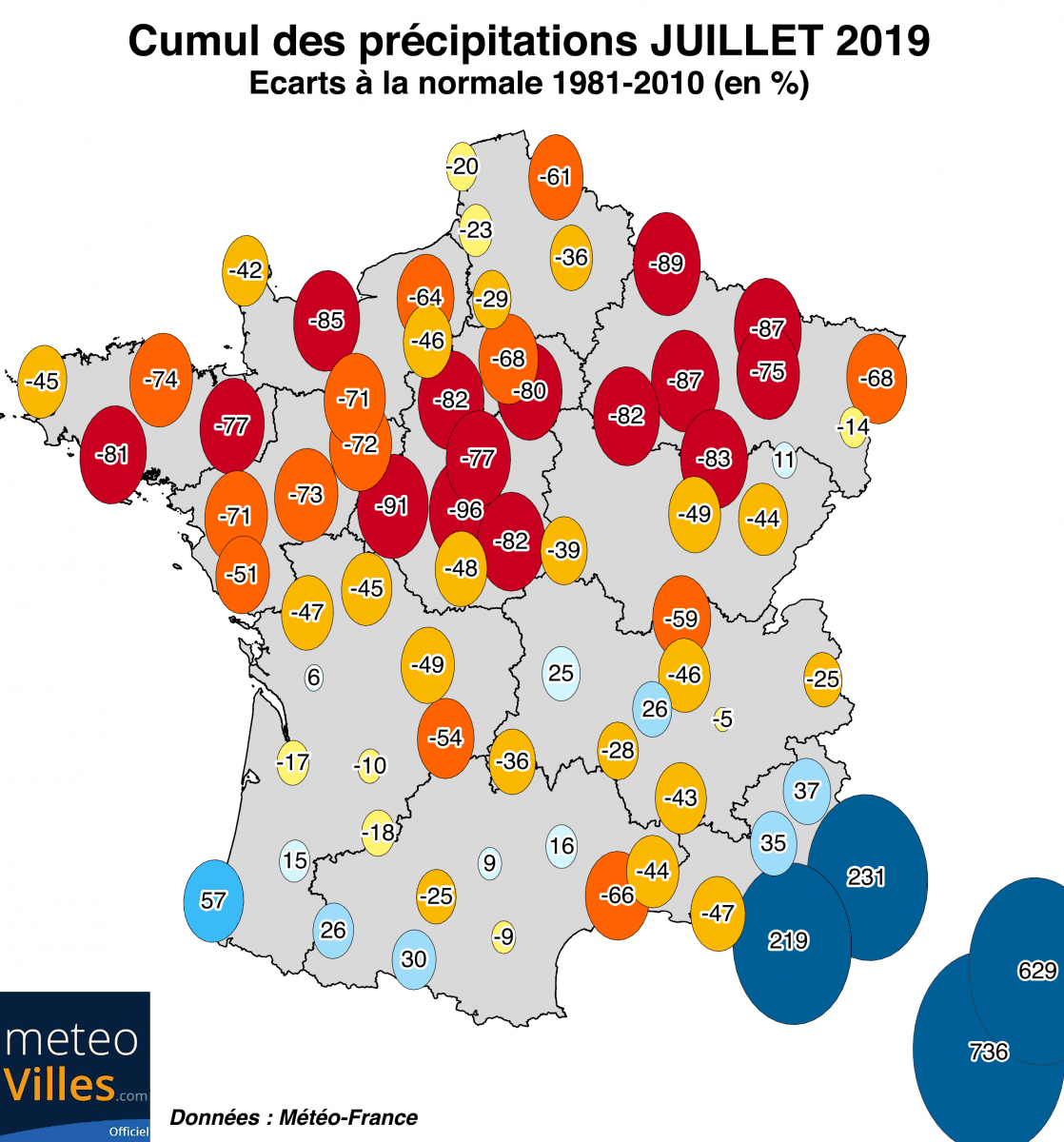 Image d'illustration pour Très chaud, sec et ensoleillé : le bilan national de juillet 2019