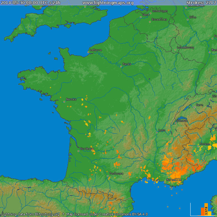 Image d'illustration pour Orages parfois forts sur le Sud-Est