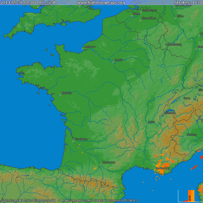 Image d'illustration pour Orages parfois forts sur le Sud-Est